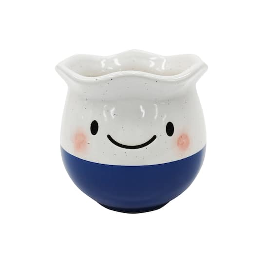4" Spring Ceramic Smile Planter by Creatology